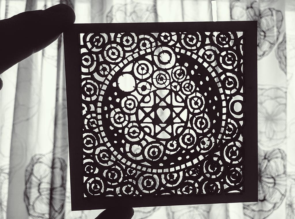 Another experimental laser-cutting ..