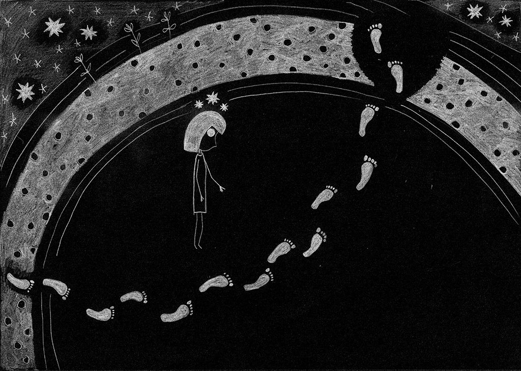 Today I think where are You now leave behind your footprints