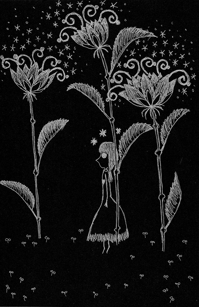 Every thought, I will thought of You, growing to a flower