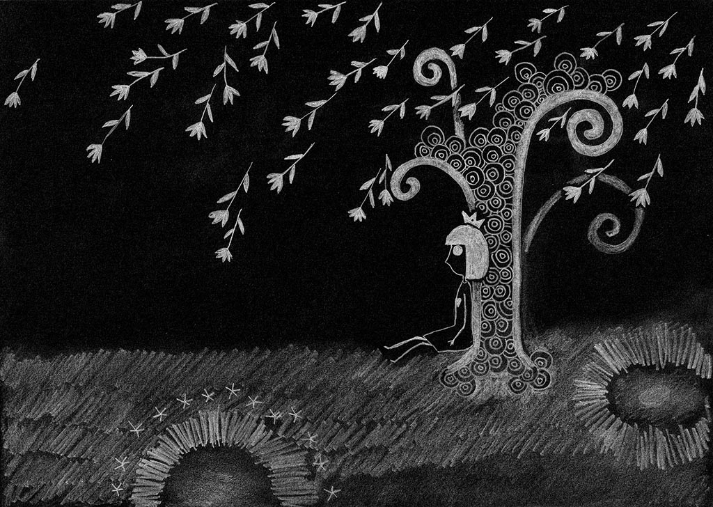 When You trust and believe me. You can see how the sky is raining flowers