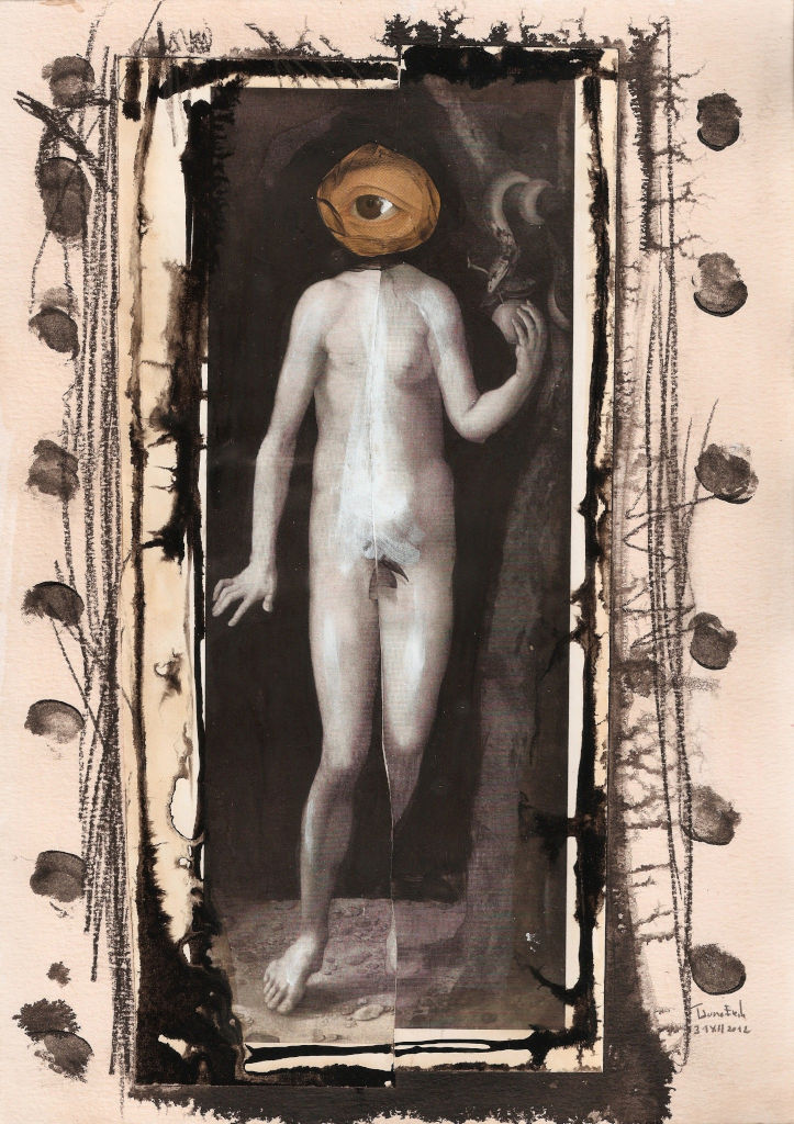 iMan. Collage on paper. Tauno Erik