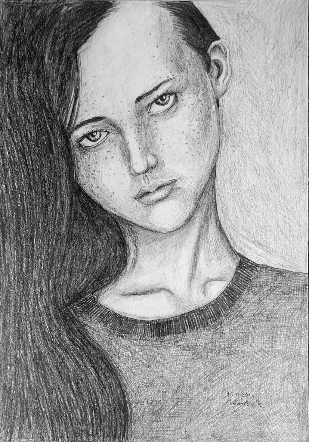 Long black hair. Tauno Erik