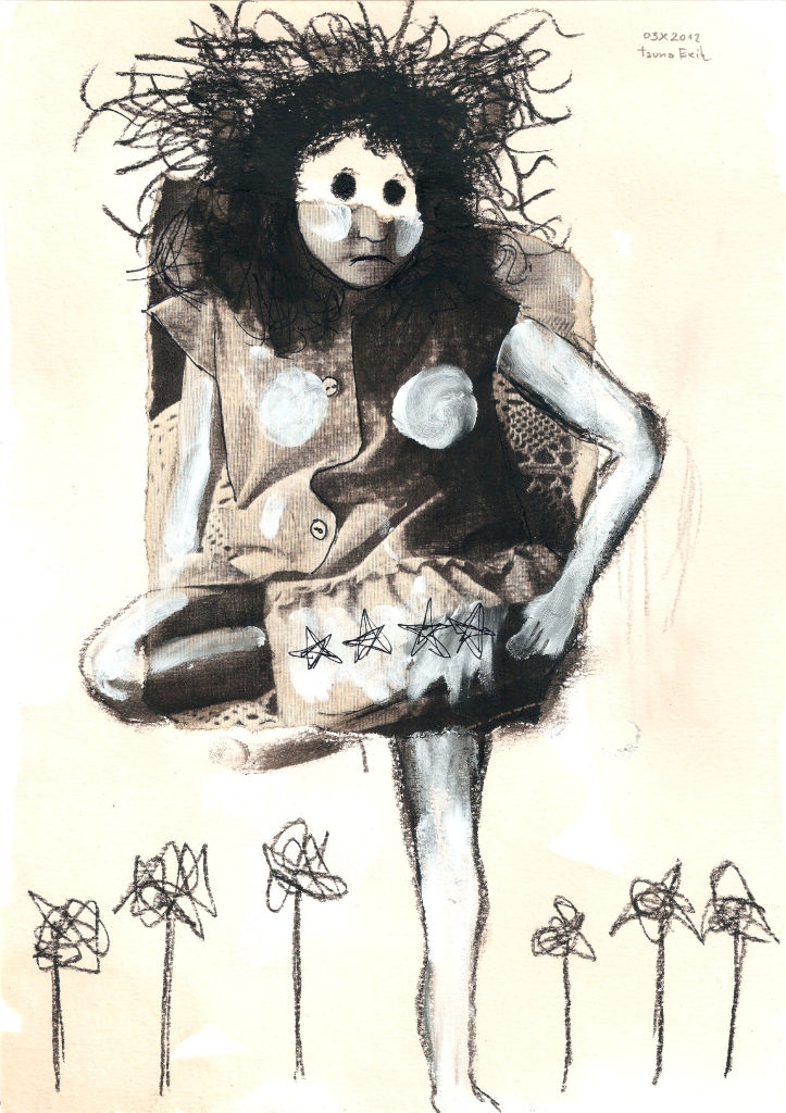 Burn All I. Collage on paper. Tauno Erik