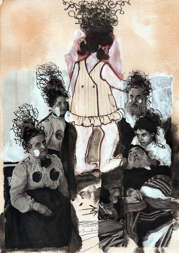 Better than others. Collage on paper. Tauno Erik