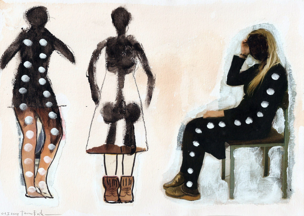 Shadows. Collage on paper. Tauno Erik