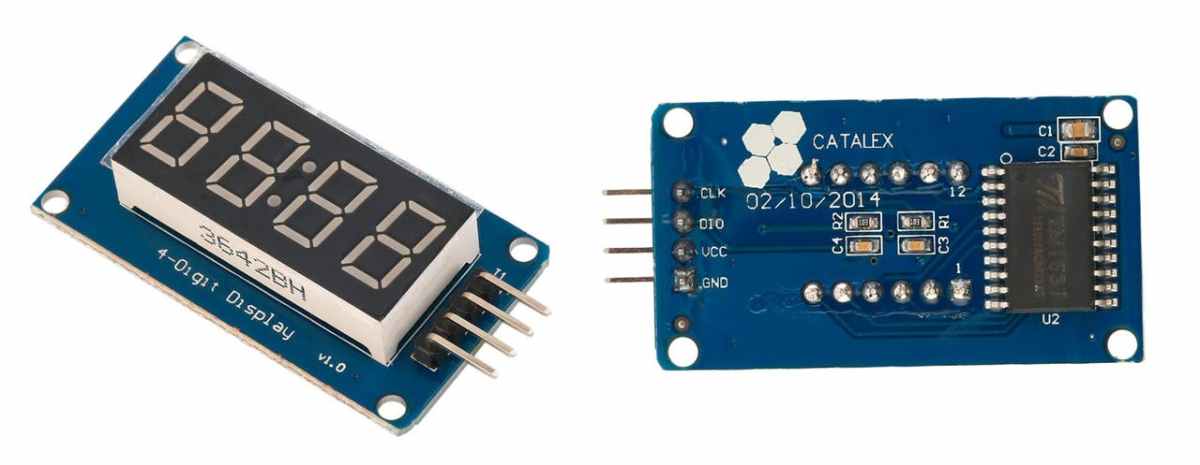 7-segment display module based on TM1637 chip