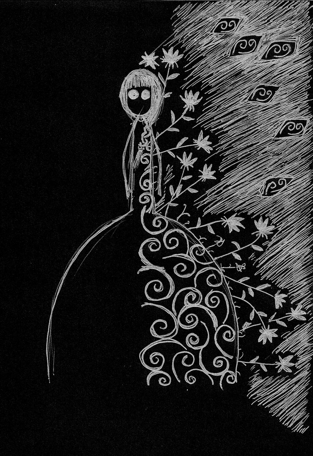 Half side always in shadow