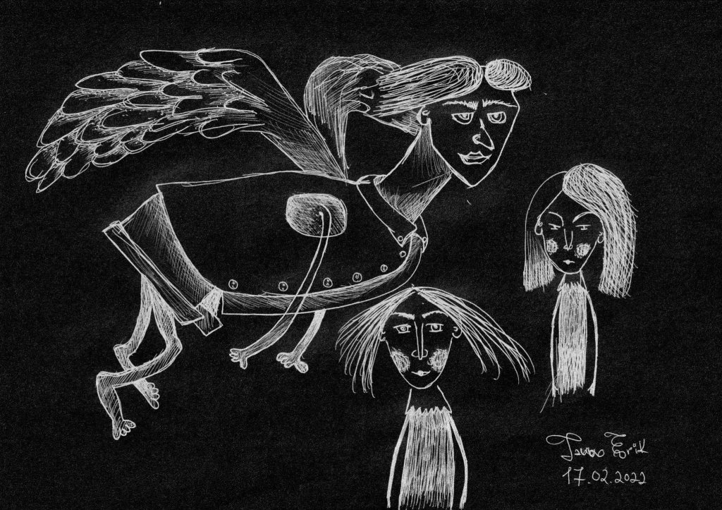 Flying man, Tauno Erik, 2022