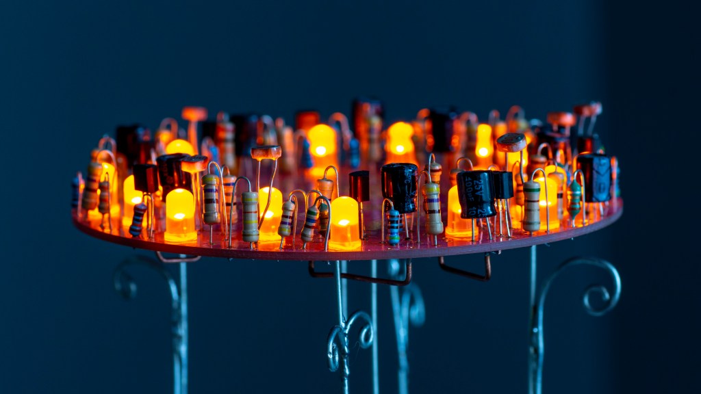 Pink PCB, circuit sculpture. 2022 Tauno Erik