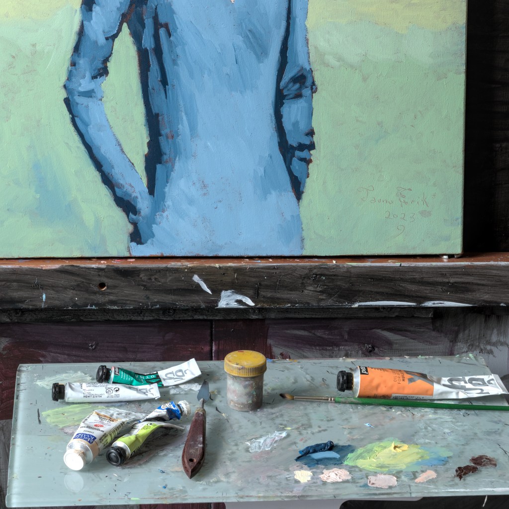 Rahu, Oil painting, Tauno Erik, 2023