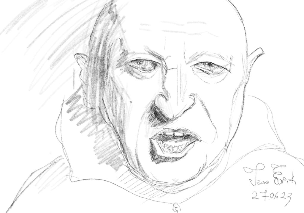 Jevgeni Prigožin Sketch, Tauno Erik, 2023