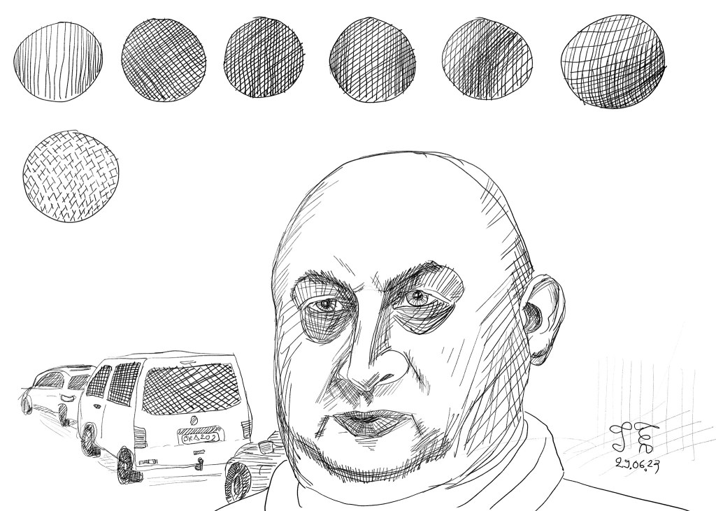 Sergei Surovikin Sketch, Tauno Erik, 2023