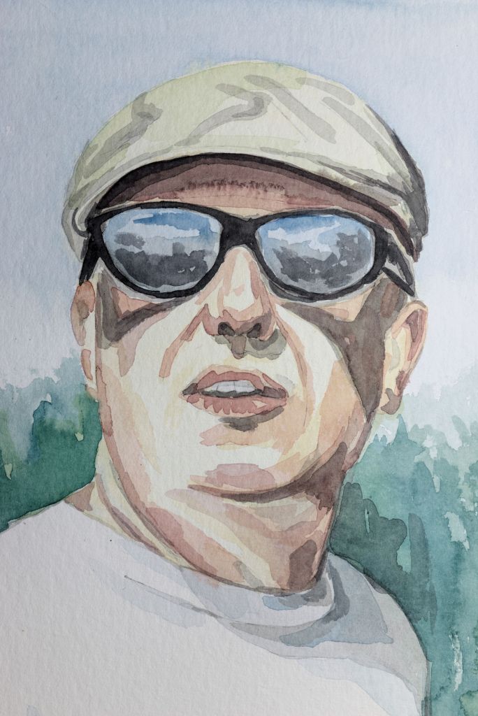 "Erkki", Akvarell, 2024, Tauno Erik, 24x32 cm, 425g/m2 Hahnemühle paber