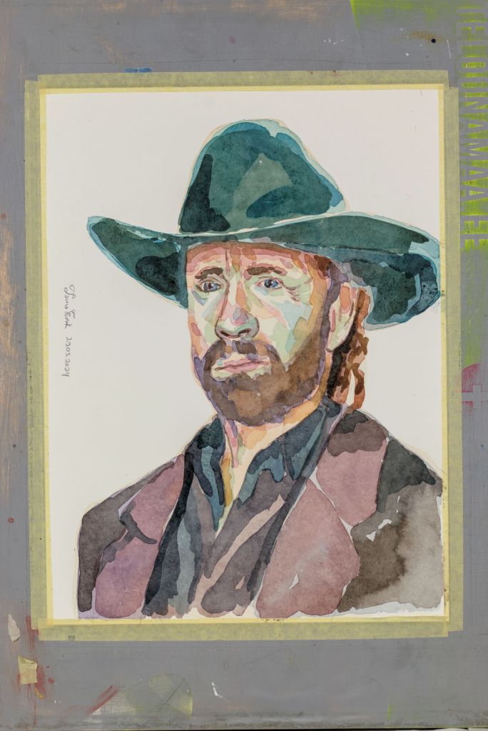Iconic Chuck Norris image, Tauno Erik