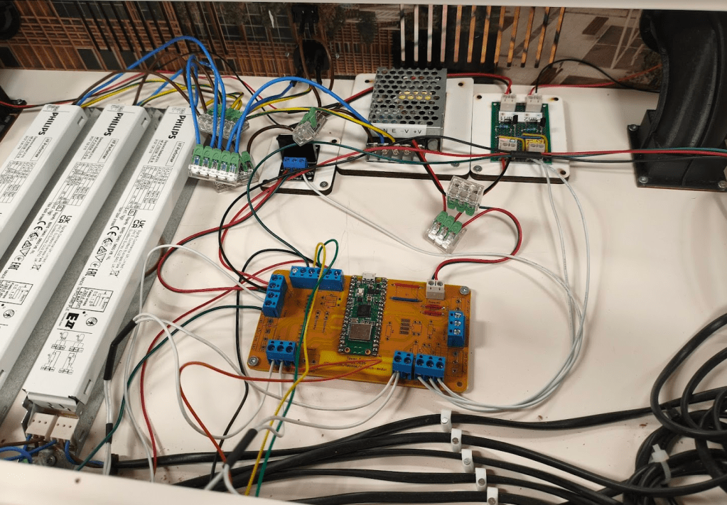 Electronics in the upper part